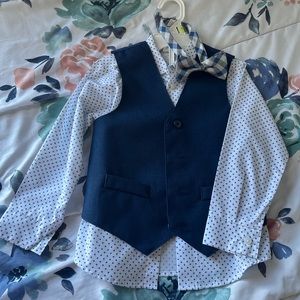 Navy blue boy suit 4T